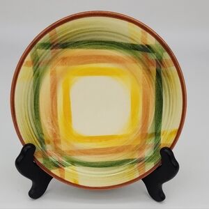 Vintage Vernonware Homespun Set of 5 Dessert Plates 6.25 Hand-painted USA